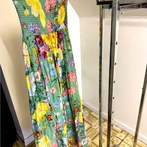 H&M Floral Maxi Dress Strapless/ Halter